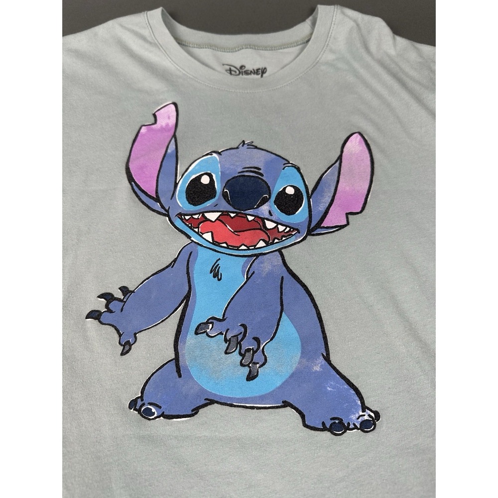 Disney's Lilo & Stitch T-shirt Woman's Size Large Stitch Graphic Comfy - Picture 2 of 5